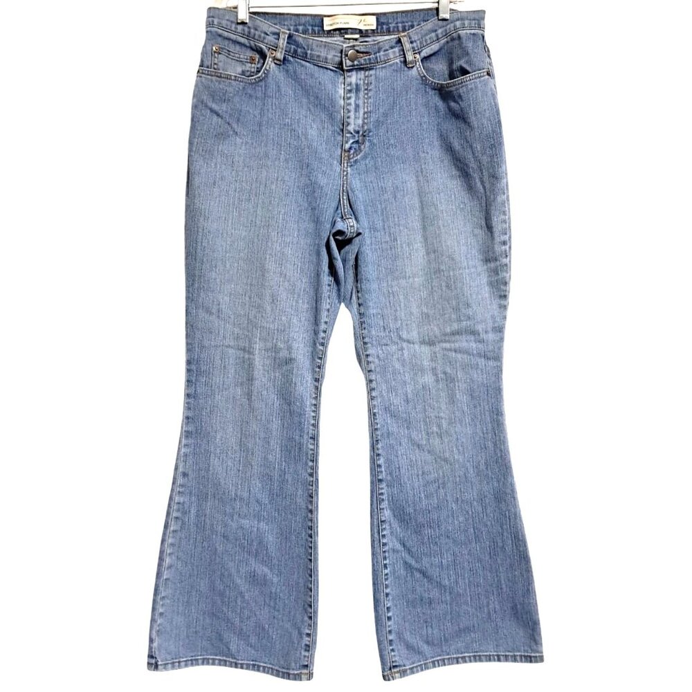 Venezia Stretch‎ Flare Jeans Womens Size 18 Medium Blue Denim Cotton Blend